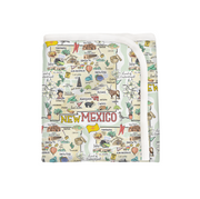 ORGANIC COTTON - New Mexico Map Baby Blanket