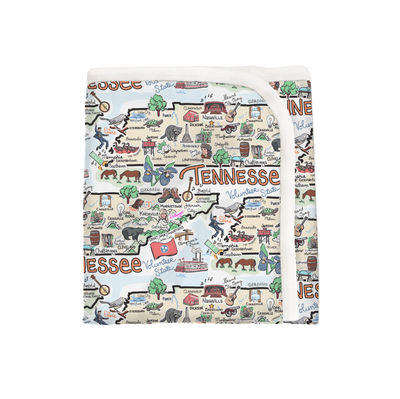 Tennessee Map Baby Blanket - PIMA