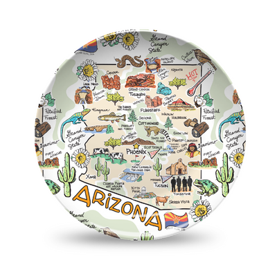 Arizona Map Plate