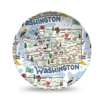 Washington Map Plate