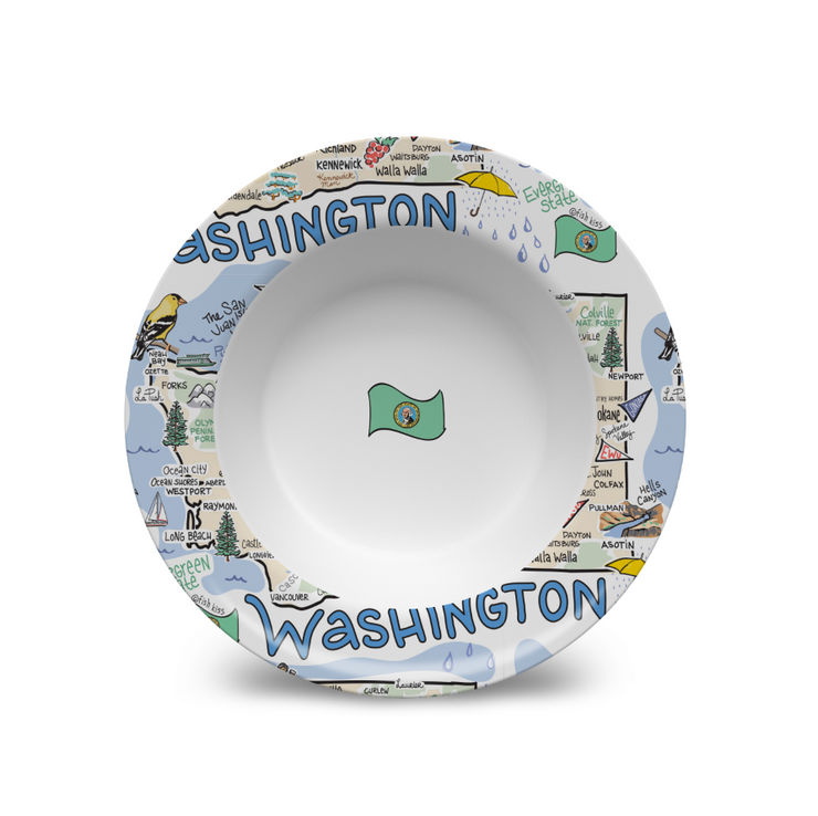 Washington Map Bowl