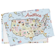 America Map Repeat Kitchen Towel