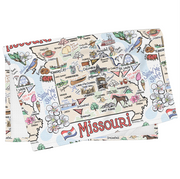 Missouri Map Repeat Kitchen Towel