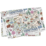 Montana Map Repeat Kitchen Towel