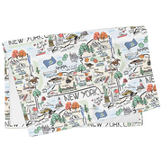 New York Map Repeat Kitchen Towel