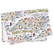 North Carolina Map Repeat Kitchen Towel