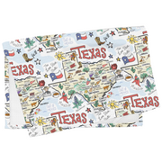 Texas Map Repeat Kitchen Towel