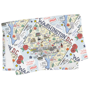 Washington D.C. Map Repeat Kitchen Towel