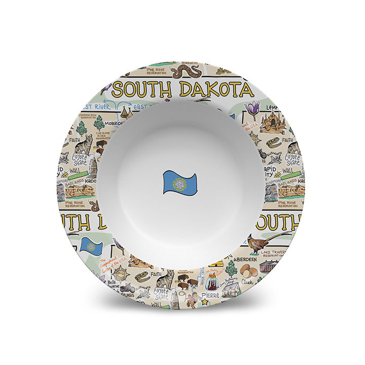 South Dakota Map Bowl