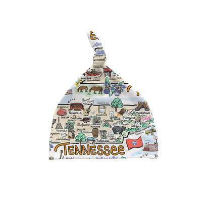 Tennessee Map Baby Hat - JERSEY