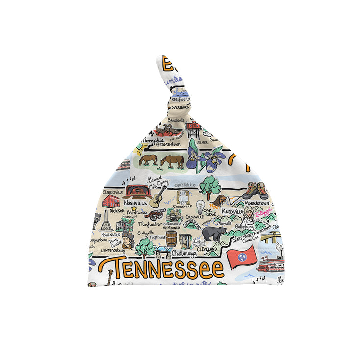 Tennessee Map Baby Hat - JERSEY