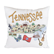 Tennessee Map Pillow