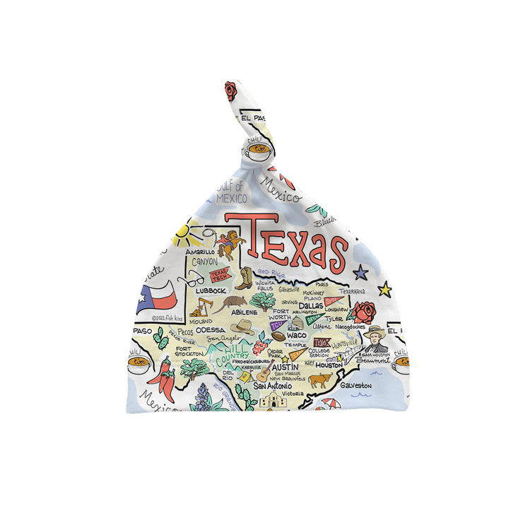 Texas Map Baby Hat - JERSEY