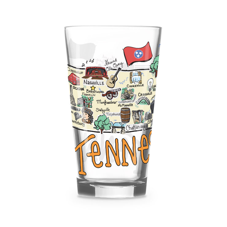 Tennessee 16 oz. Glass