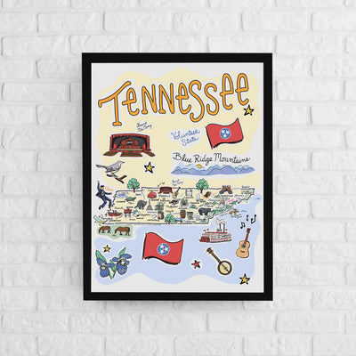 Tennessee Map Poster