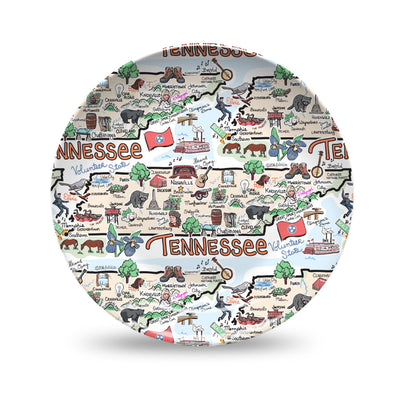 Tennessee Map Plate