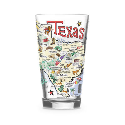 Texas 16 oz. Glass