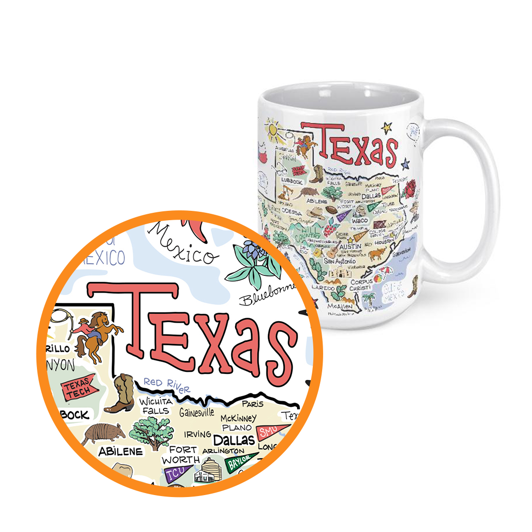 Texas Map Mug