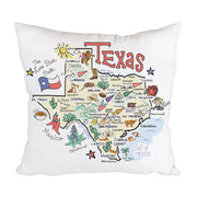 Texas Map Pillow