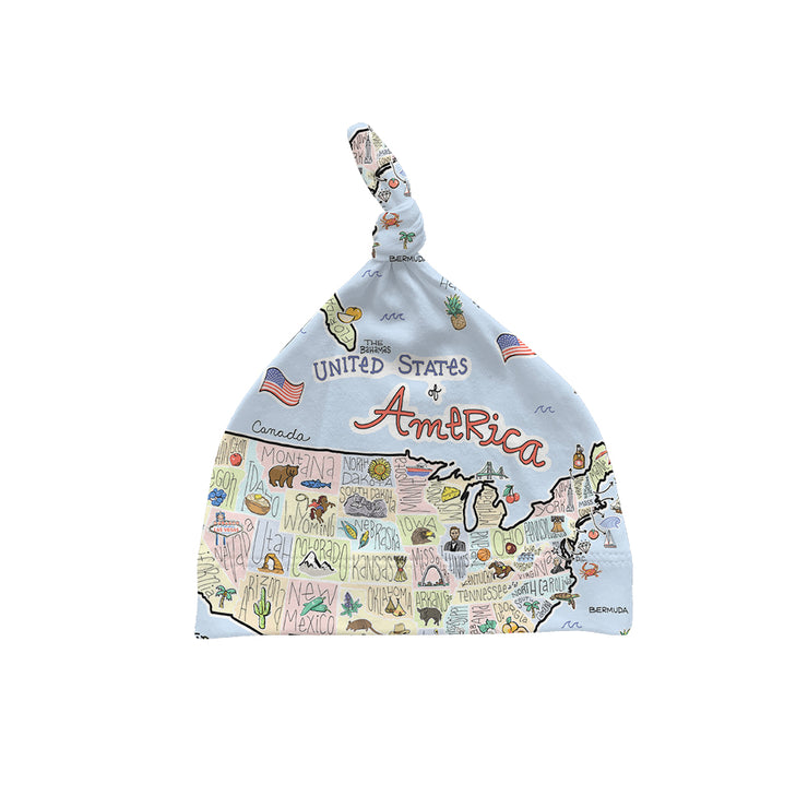 America Map Baby Hat - JERSEY