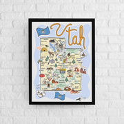 Utah Map Poster