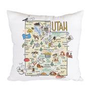 Utah Map Pillow