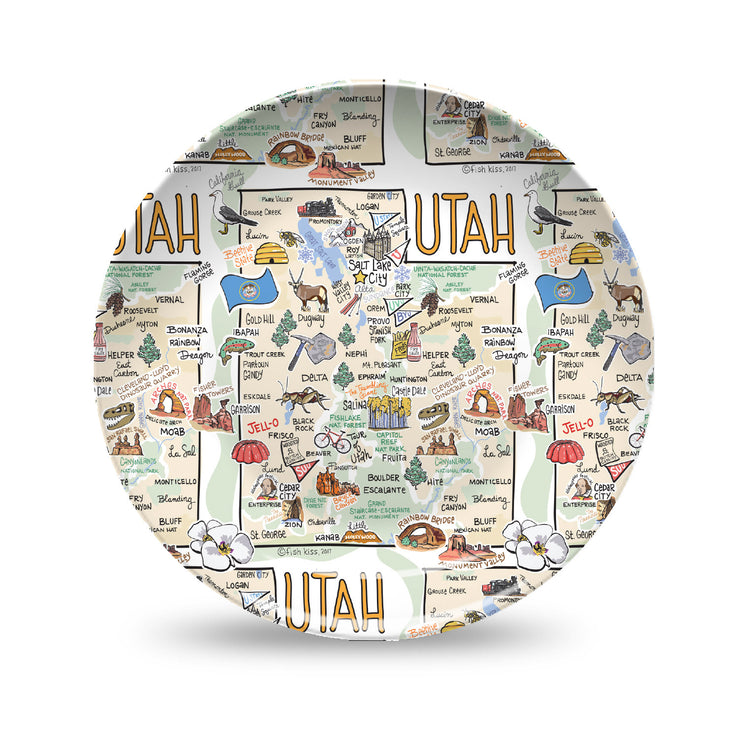 Utah Map Plate