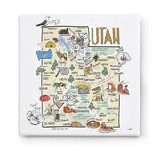 Utah Square Canvas Art