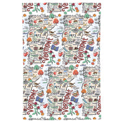 Vermont Map Repeat Kitchen Towel