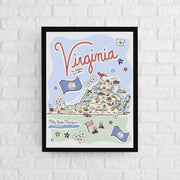 Virginia Map Poster