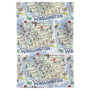 Washington Map Repeat Kitchen Towel