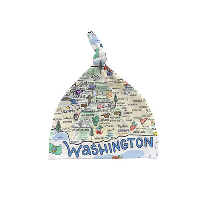 Washington Map Baby Hat - JERSEY