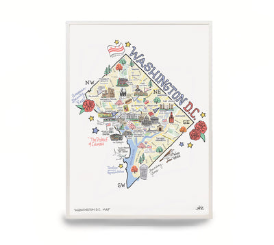 Washington D.C. Map Print