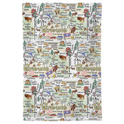 Wyoming Map Repeat Kitchen Towel