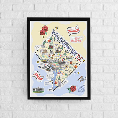 Washington DC Map Poster