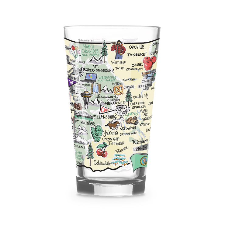 Washington 16 oz. Glass