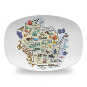 Wisconsin Map Platter