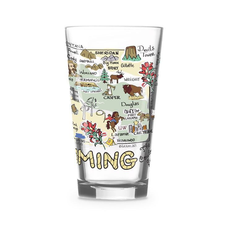 Wyoming 16 oz. Glass
