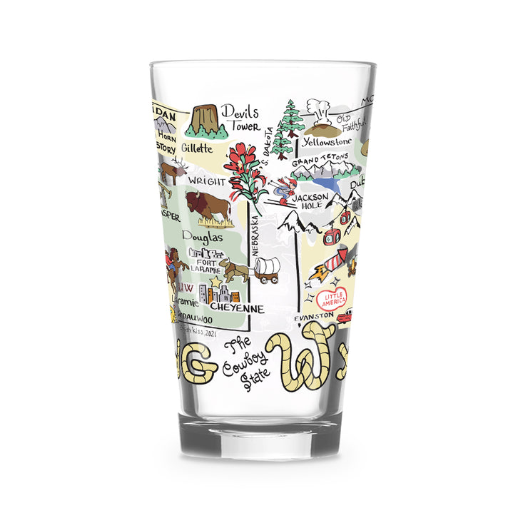 Wyoming 16 oz. Glass