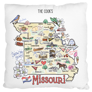 Custom Missouri Map Pillow